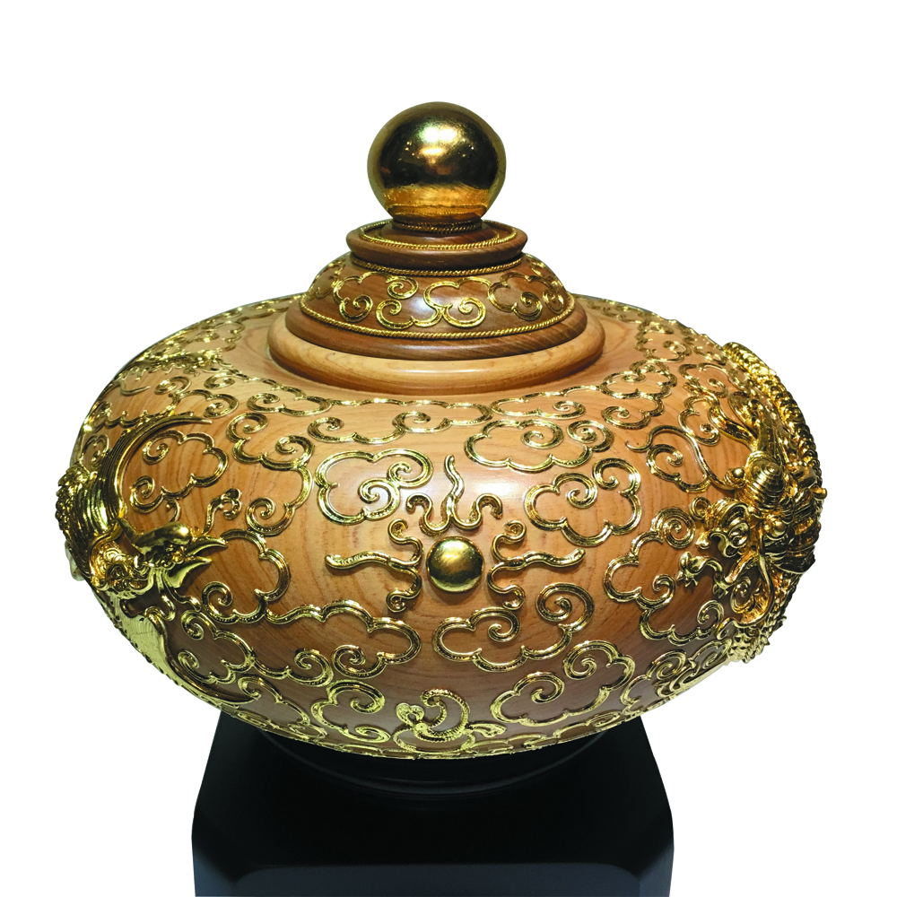 龍鳳呈祥檜意寶瓶